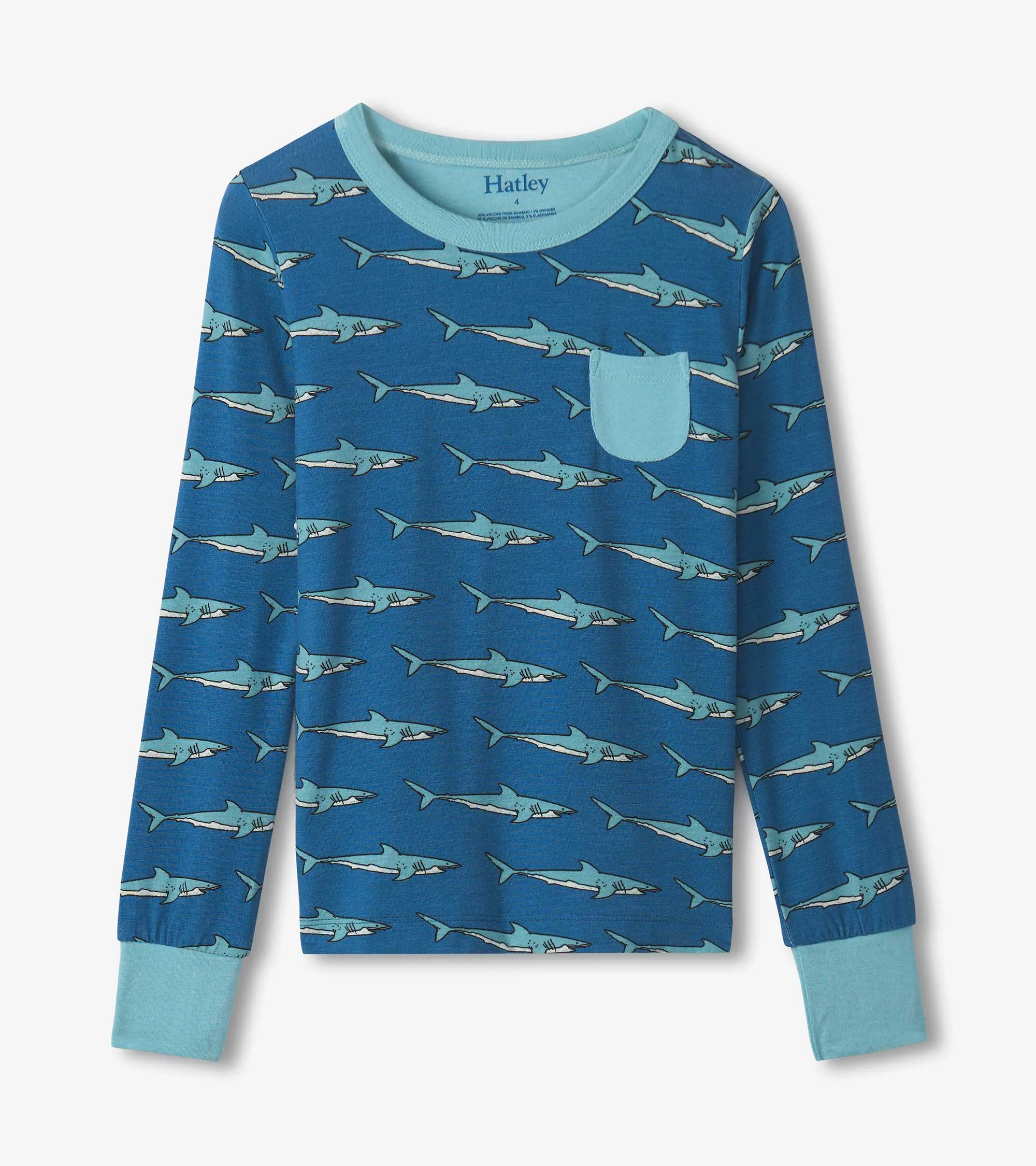 Boys Shark Tank Bamboo Pajama Set -Hatley