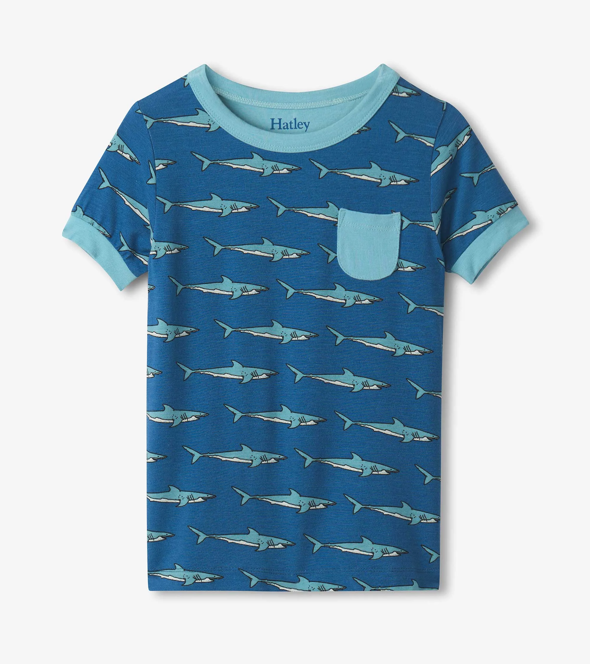 Boys Shark Tank Bamboo Short Pajama Set -Hatley
