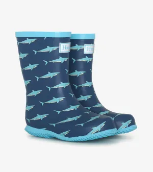 Boys Shark Tank Packable Rain Boots -Hatley