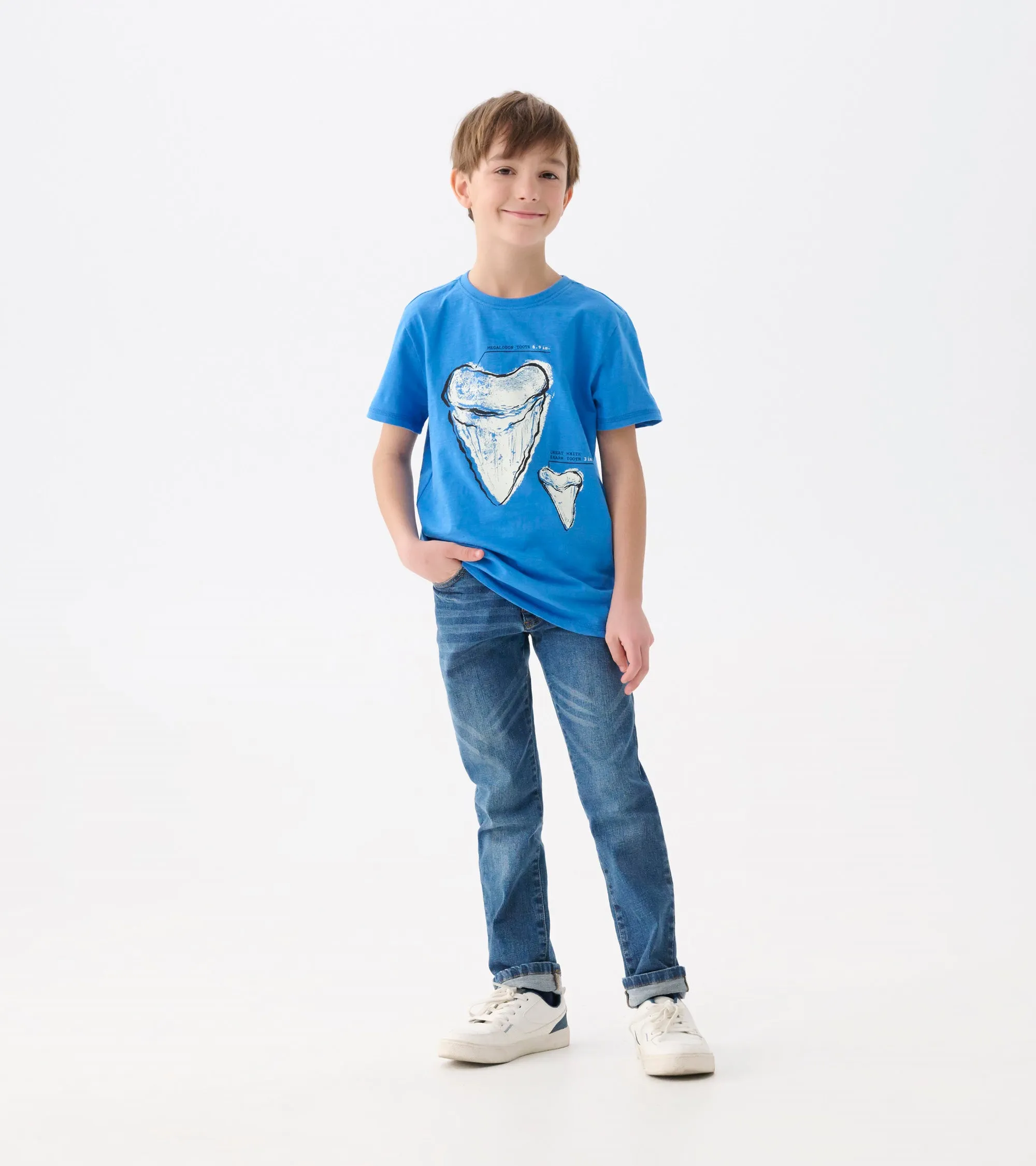 Boys Shark Tooth Graphic Tee -Hatley