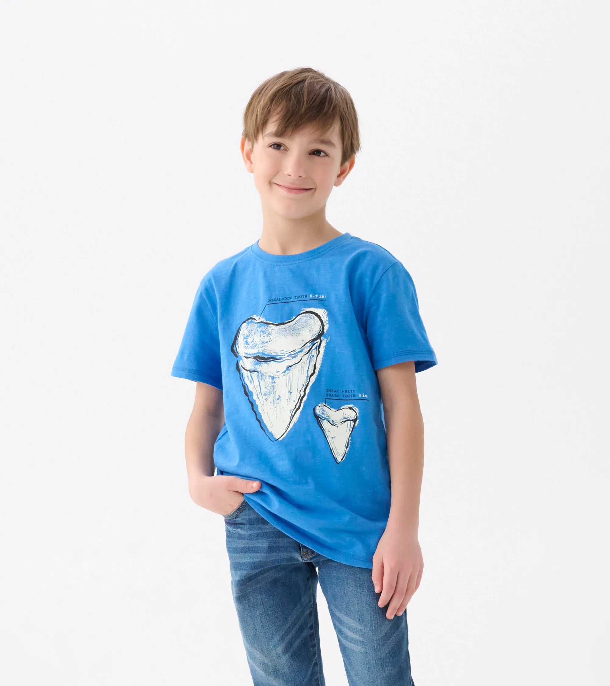 Boys Shark Tooth Graphic Tee -Hatley