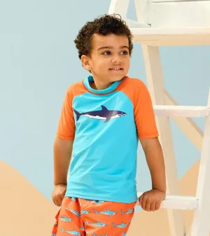 Boys Sharks Short Sleeve Rashguard -Hatley