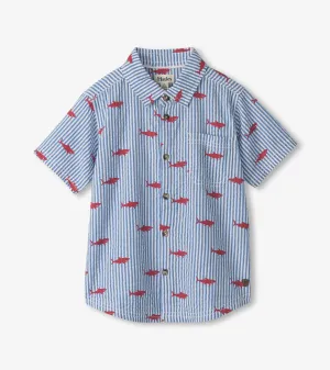Boys Sjarl Silhouette Button Down Shirt -Hatley
