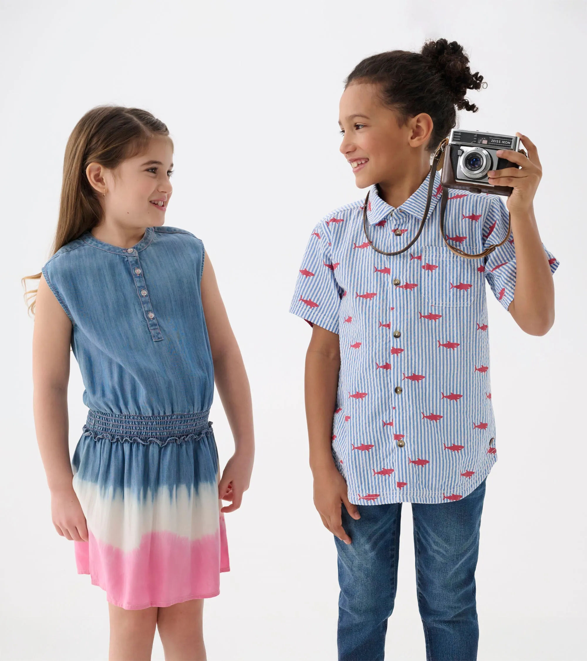 Boys Sjarl Silhouette Button Down Shirt -Hatley