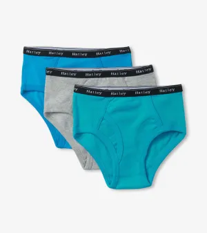 Boys Solid 3 Pack Classic Briefs -Hatley