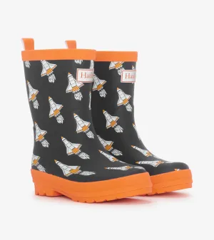 Boys Space Shuttles Matte Rain Boots -Hatley