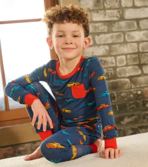 Boys Sport Cars Bamboo Pajama Set -Hatley