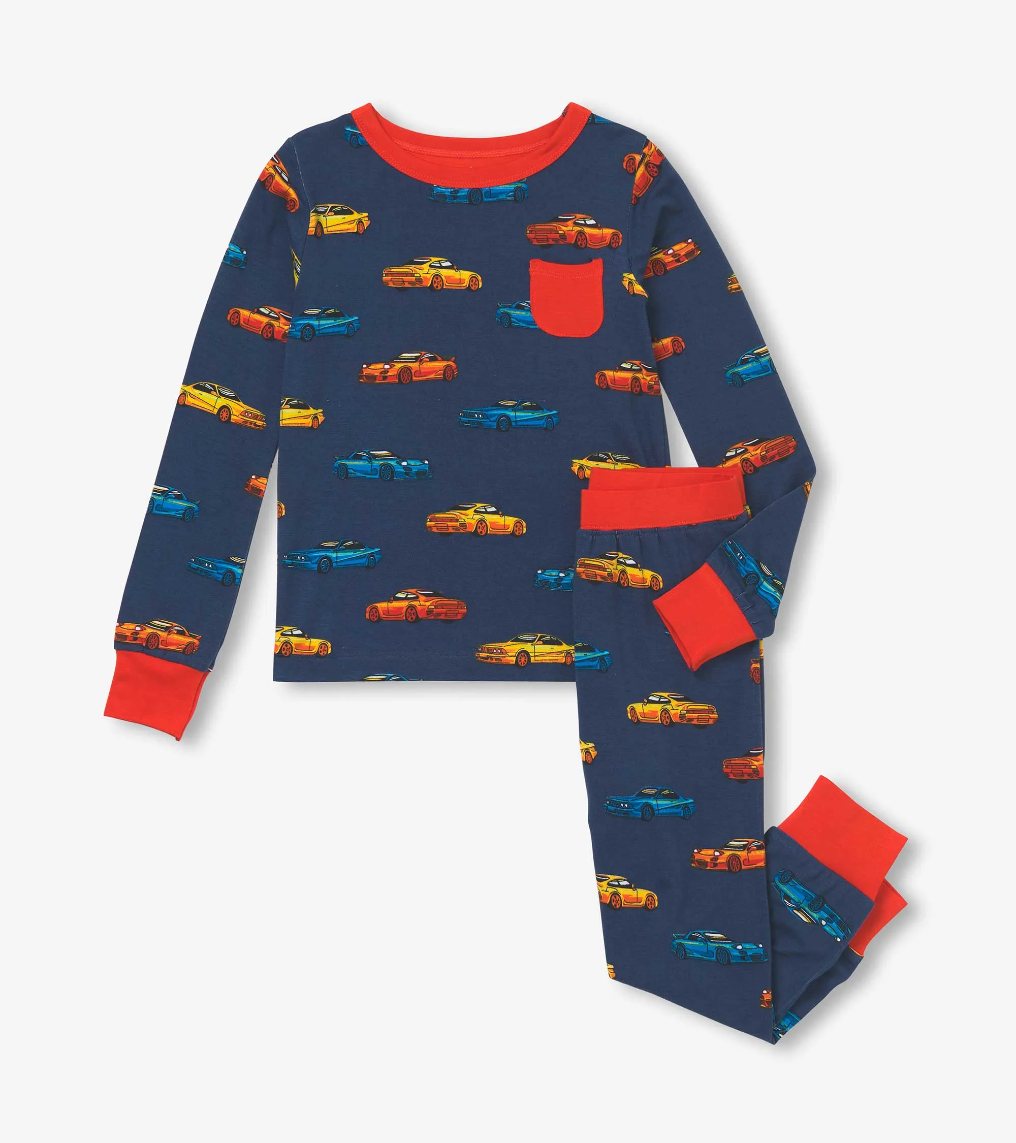 Boys Sport Cars Bamboo Pajama Set -Hatley