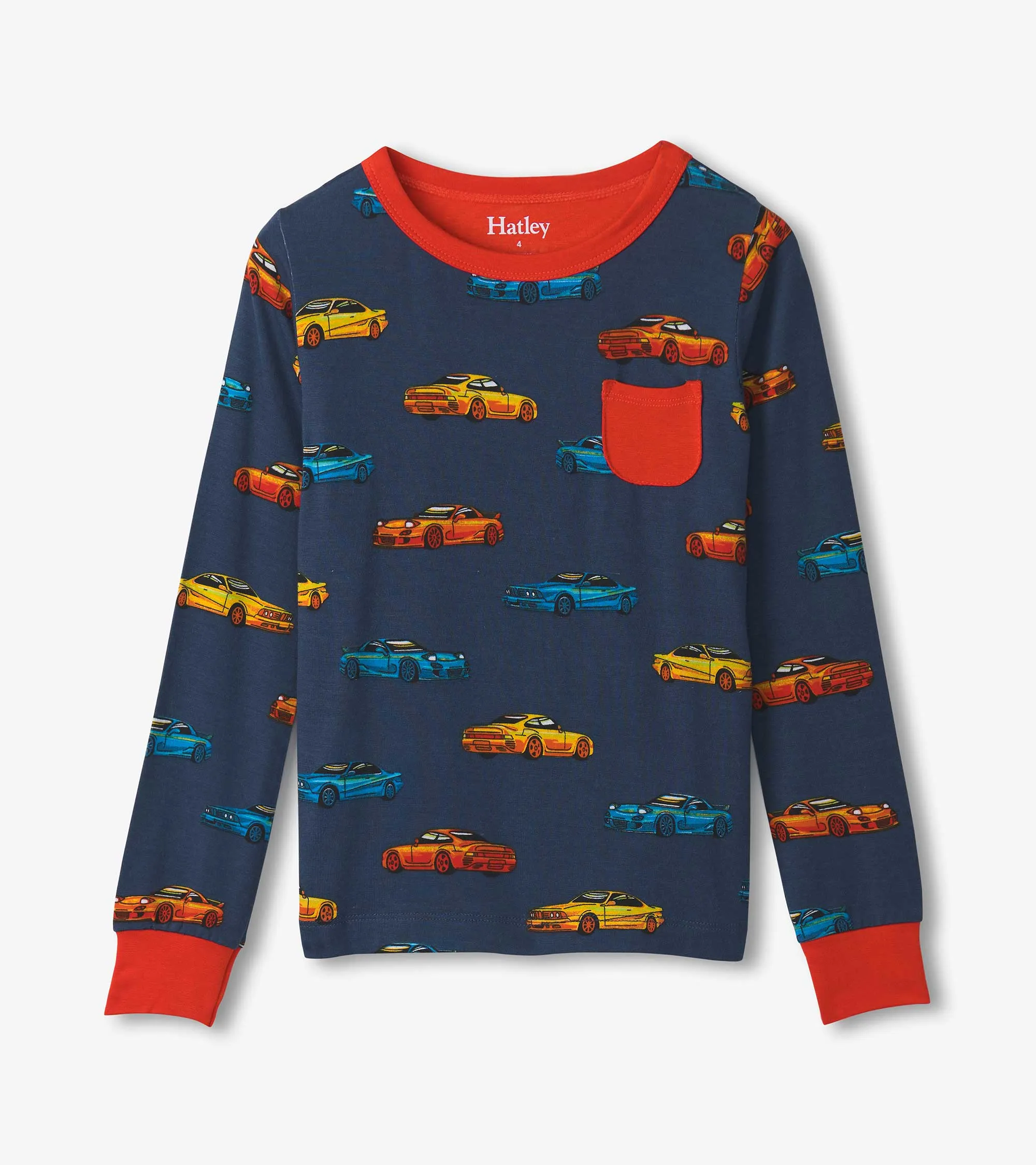 Boys Sport Cars Bamboo Pajama Set -Hatley