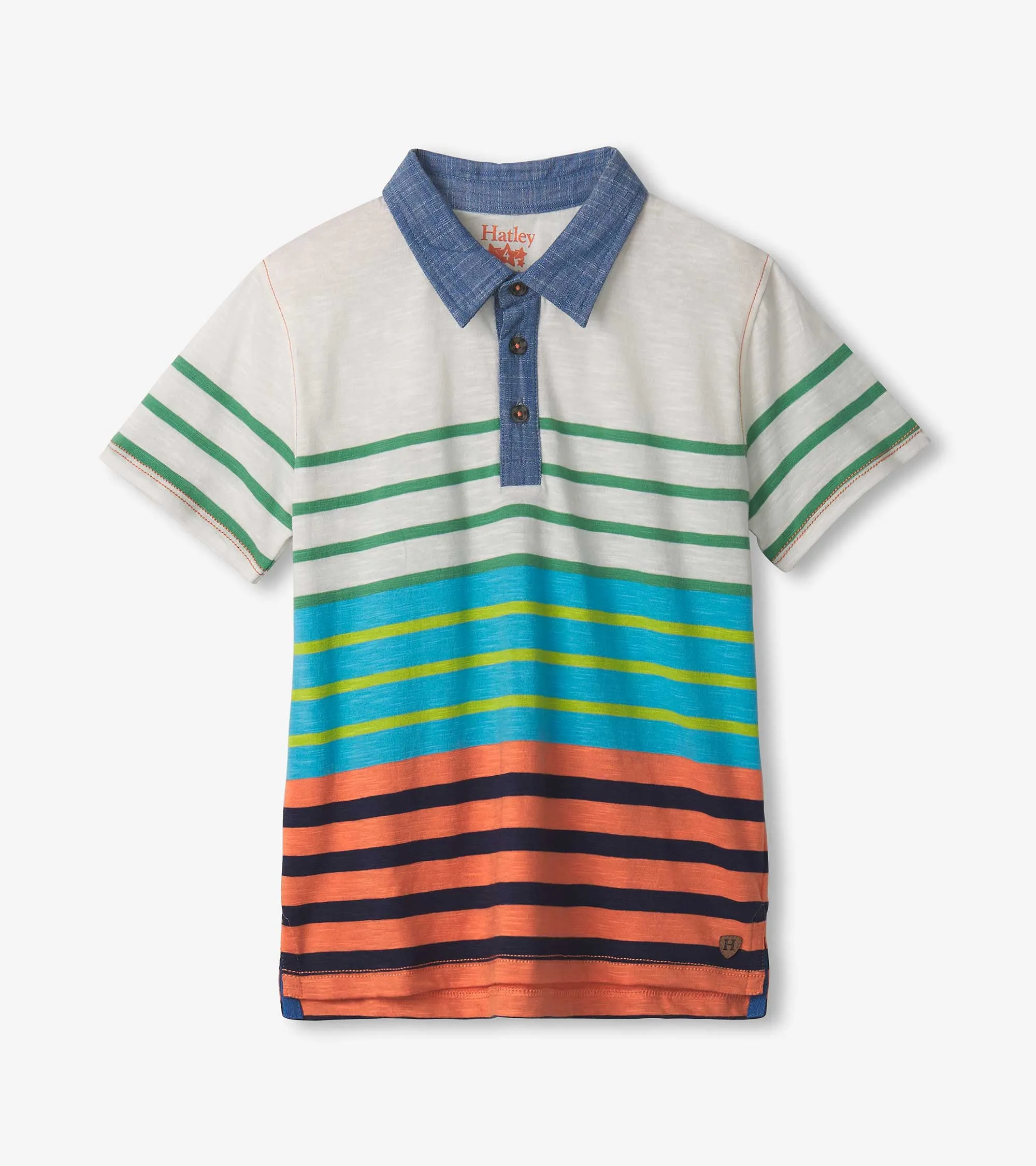 Boys Spring Stripes Polo Tee -Hatley
