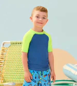 Boys Star Sapphire Short Sleeve Rashguard -Hatley
