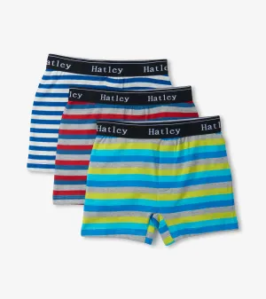 Boys Stripes 3 Pack Boxer Briefs -Hatley