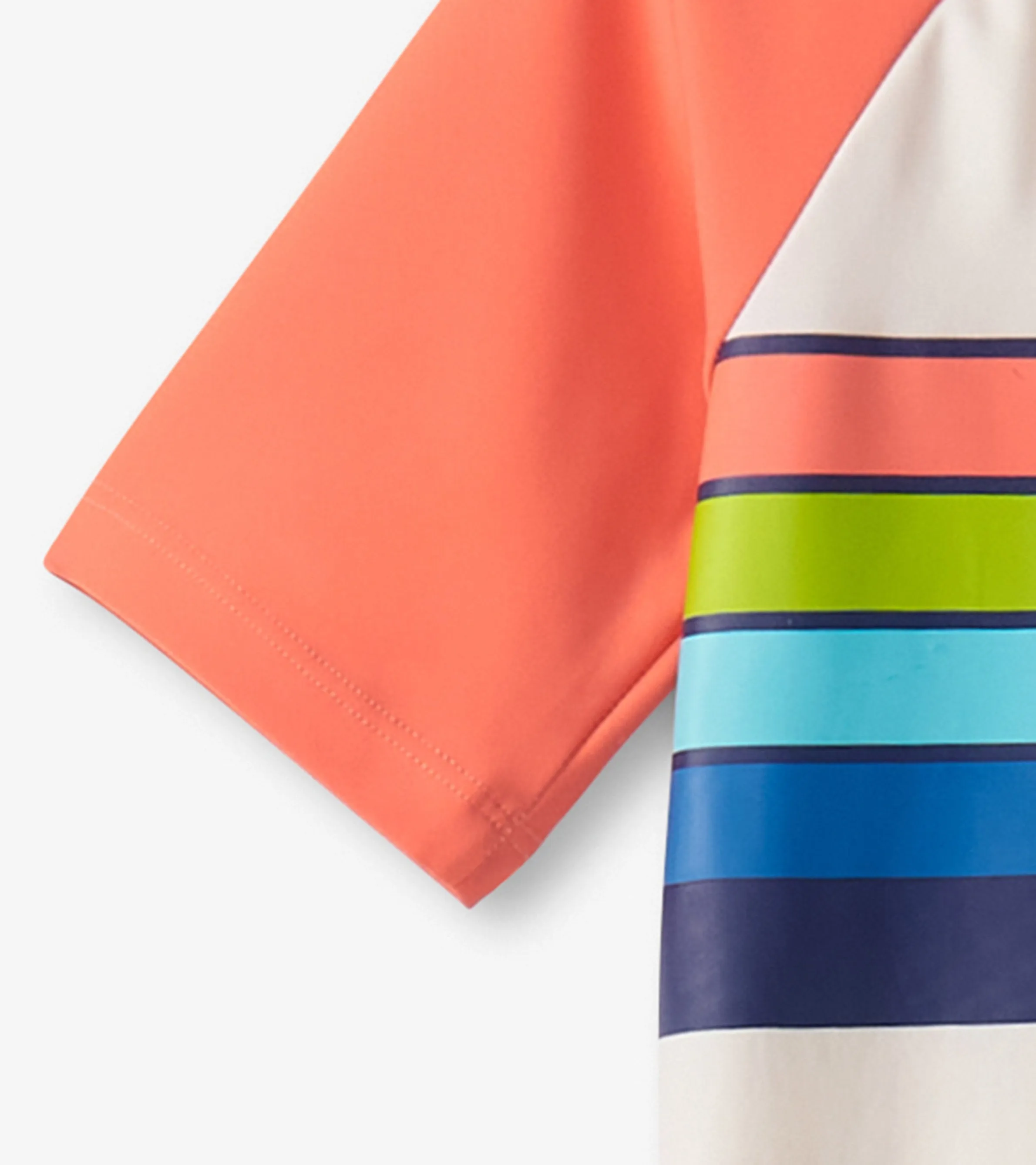 Boys Surfer Stripes Short Sleeve Rashguard -Hatley