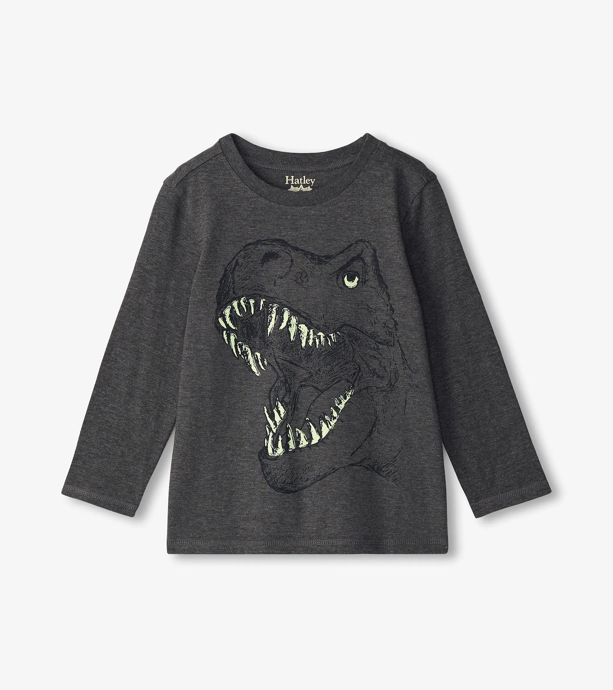 Boys T-Rex Glow in the Dark Long Sleeve T-Shirt -Hatley