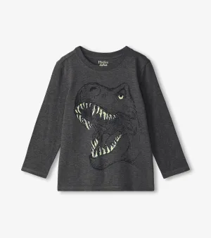 Boys T-Rex Glow in the Dark Long Sleeve T-Shirt -Hatley