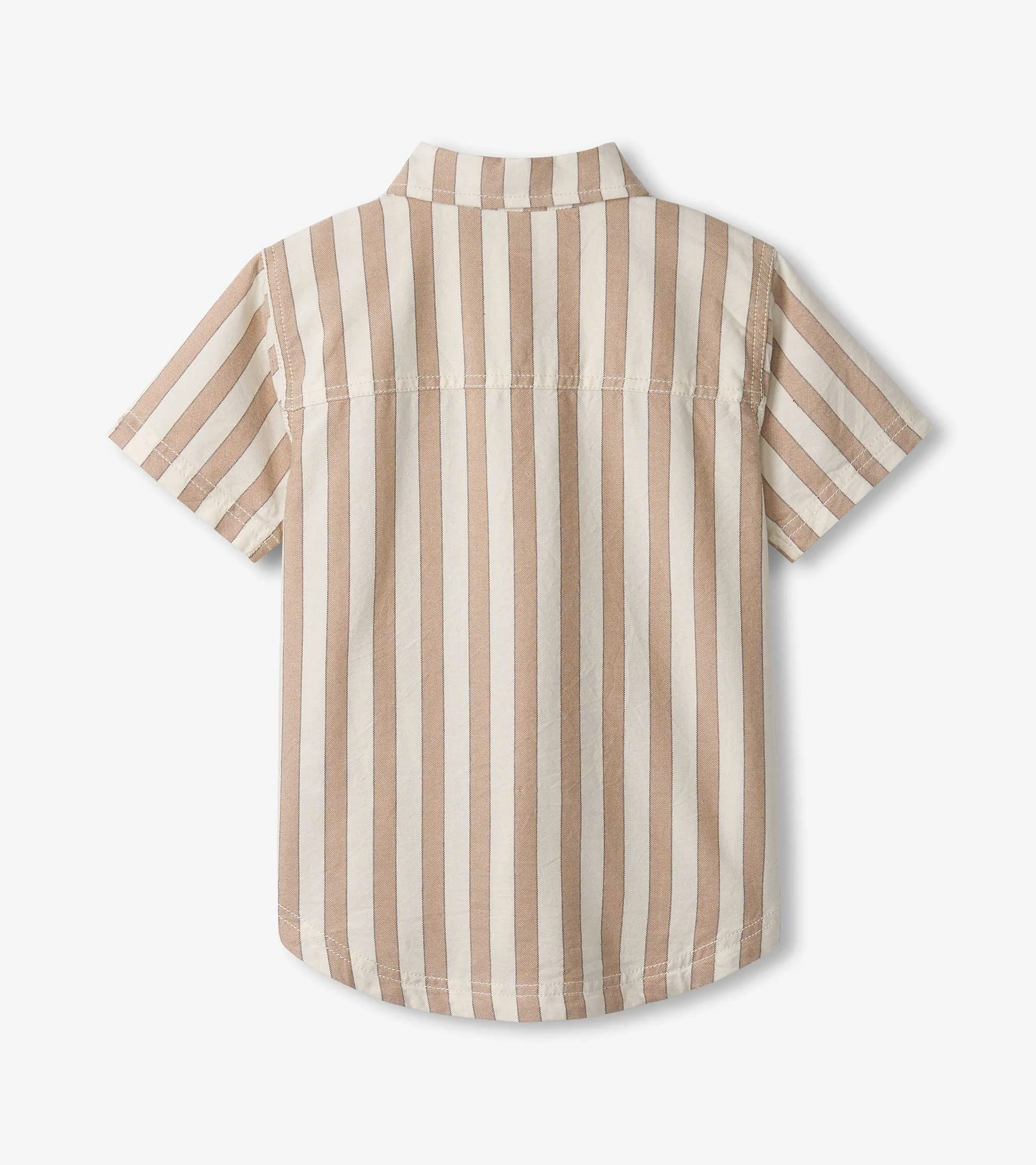 Boys Thatched Stripes Button Down Shirt -Hatley