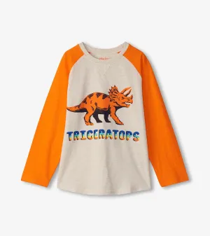 Boys Triceratops Long Sleeve T-Shirt -Hatley