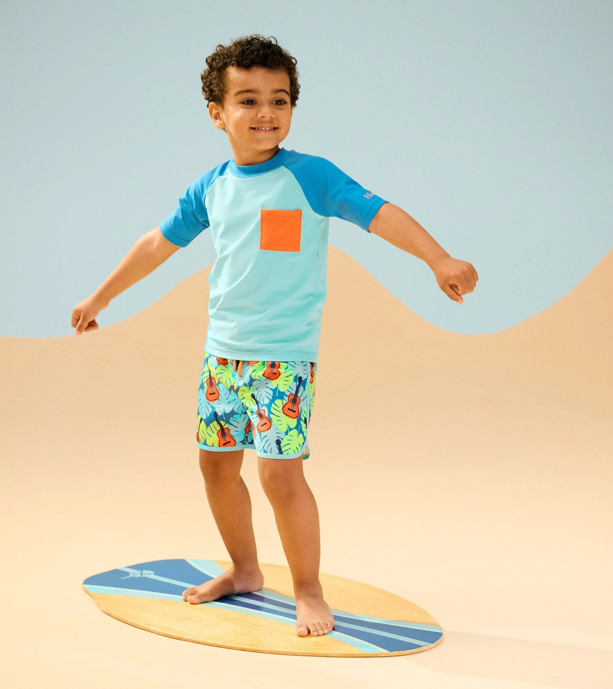 Boys Tropical Guitars Swim Shorts -Hatley