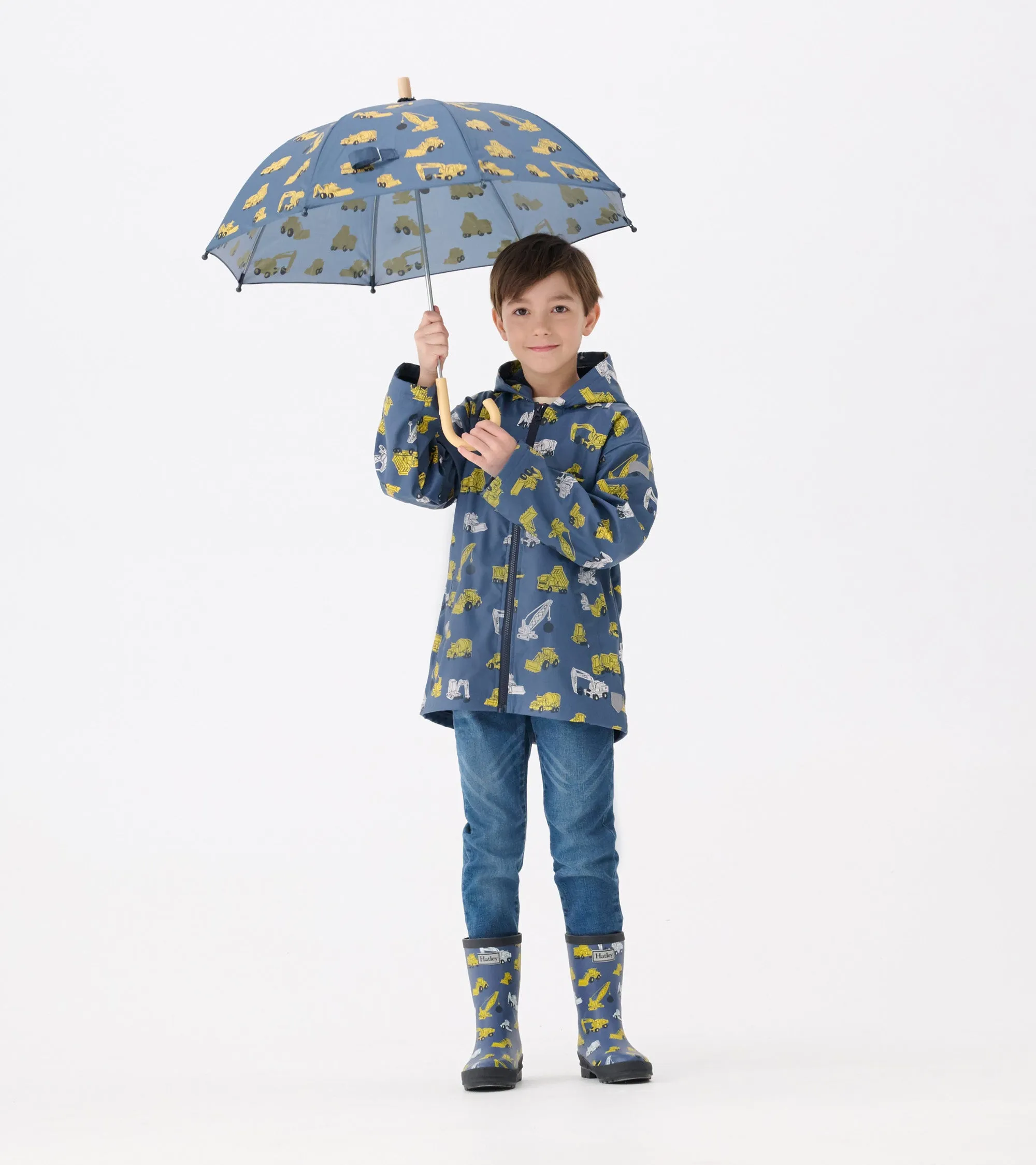 Boys Under Construction Matte Rain Boots -Hatley