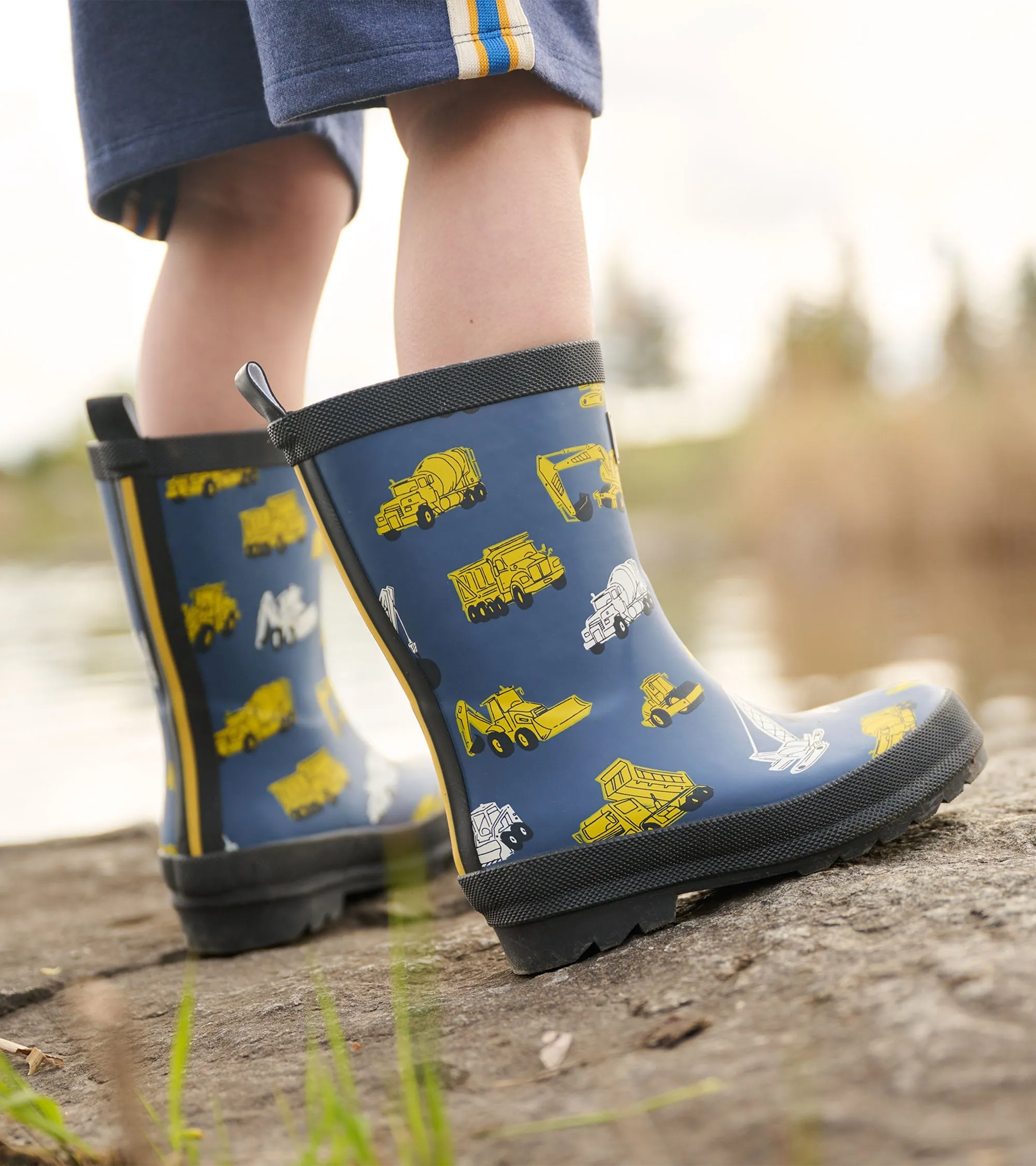 Boys Under Construction Matte Rain Boots -Hatley