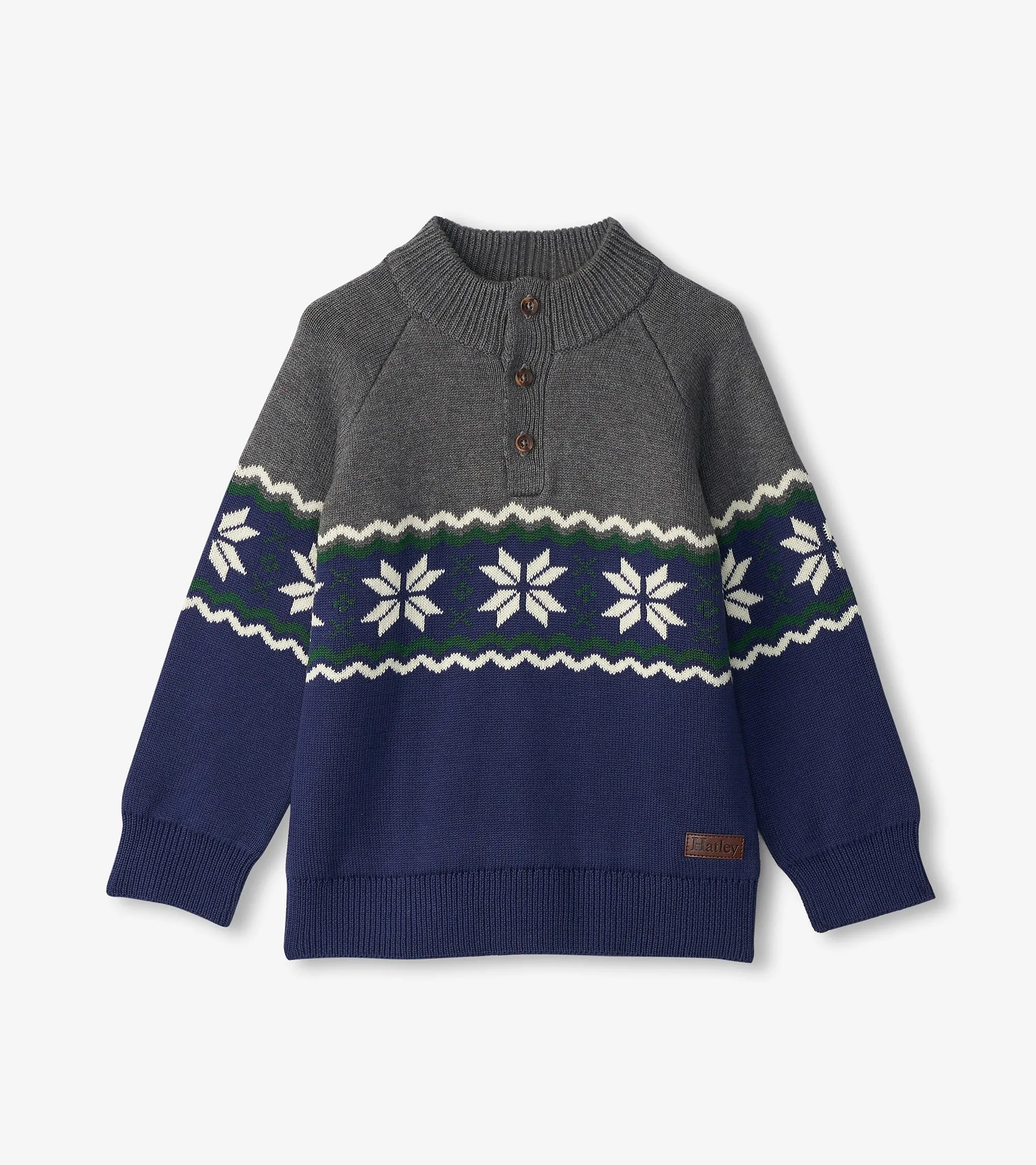 Boys Winter Knit Mockneck Sweater -Hatley