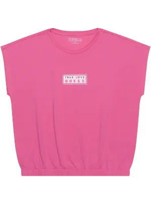 Bright Pink Short Sleeve T-Shirt (7-16) Guess