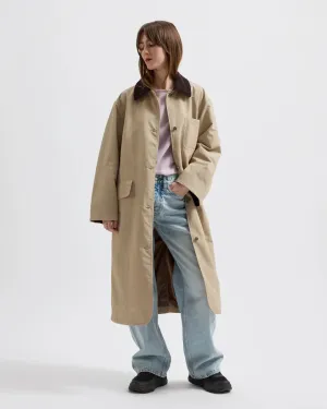 BRIXTOL TEXTILES - JOAN JET COAT - NYLON KHAKI - SS25