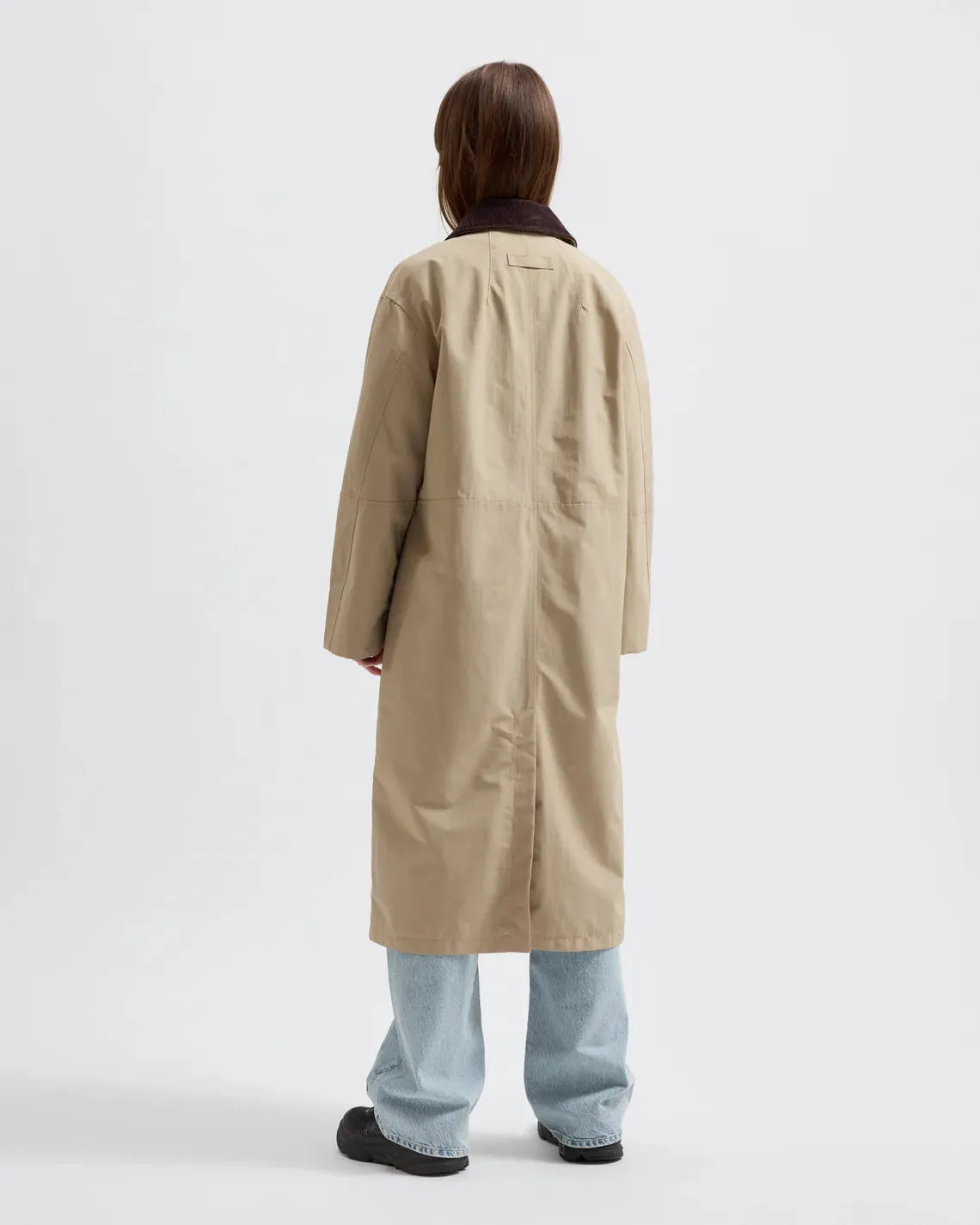 BRIXTOL TEXTILES - JOAN JET COAT - NYLON KHAKI - SS25