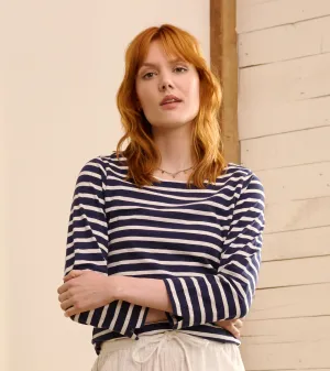Button Breton - Navy Blue Stripes -Hatley