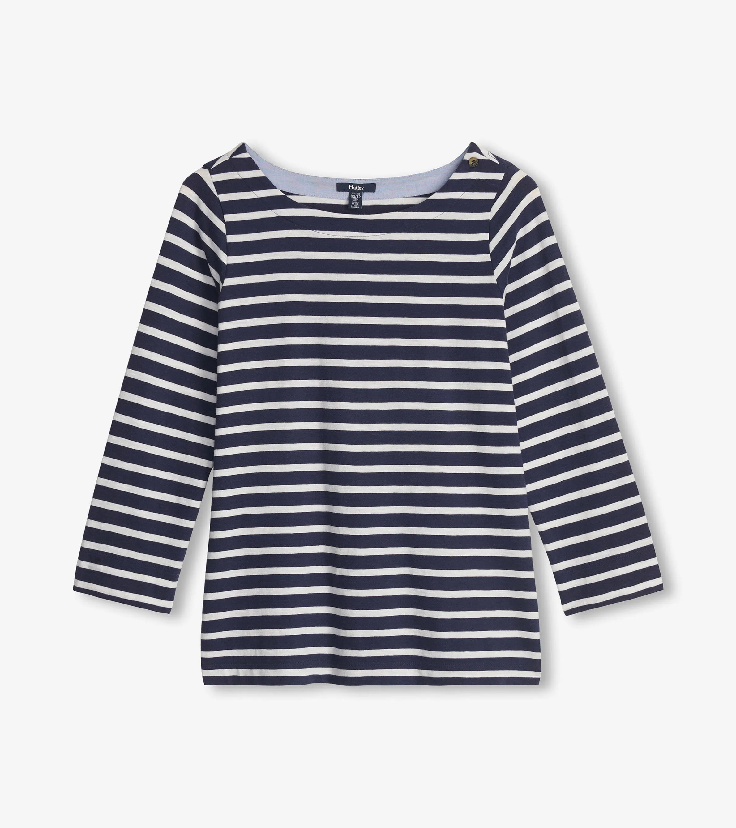 Button Breton - Navy Blue Stripes -Hatley