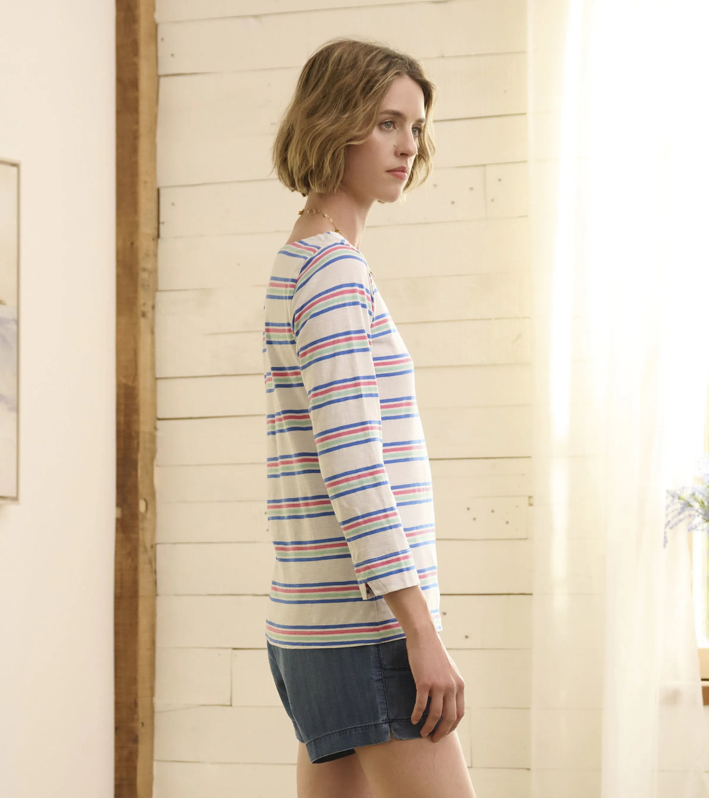 Button Breton - Seaside Stripes -Hatley