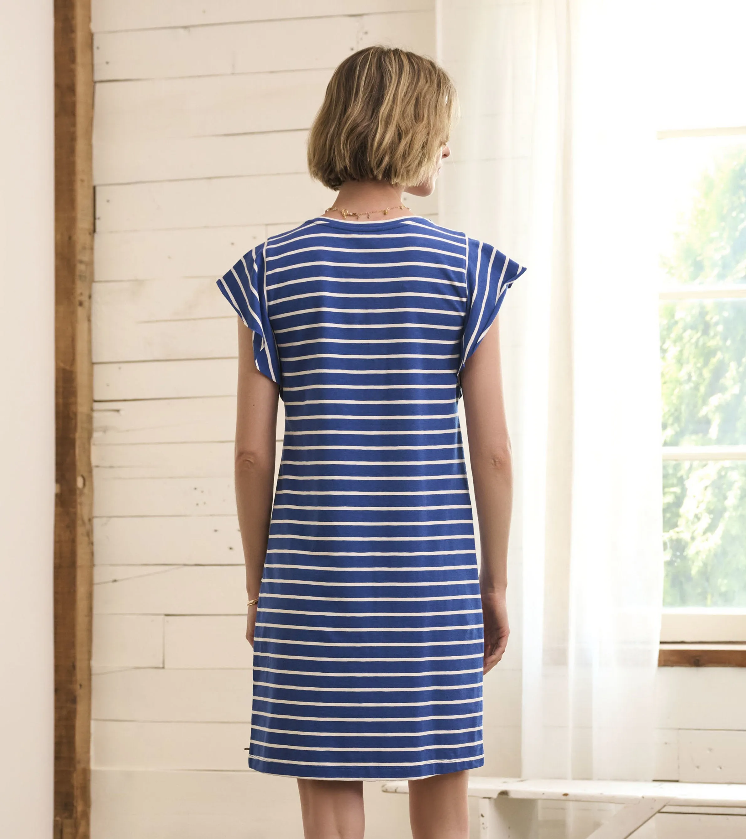 Carlie Dress - Blue Quartz Stripes -Hatley