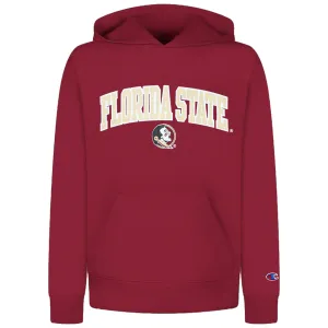 Champion Toddler Florida State Seminole Logo Hooded Sweat - Garnet