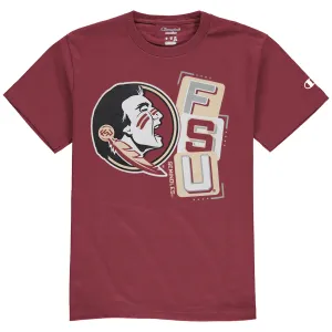 Champion Toddler Seminole Logo/FSU Design Short Sleeve T-shirt - Garnet