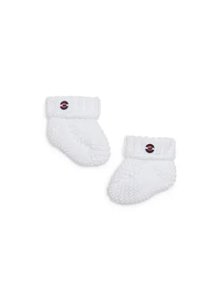 Chaussons de naissance - en coton (BLANC)