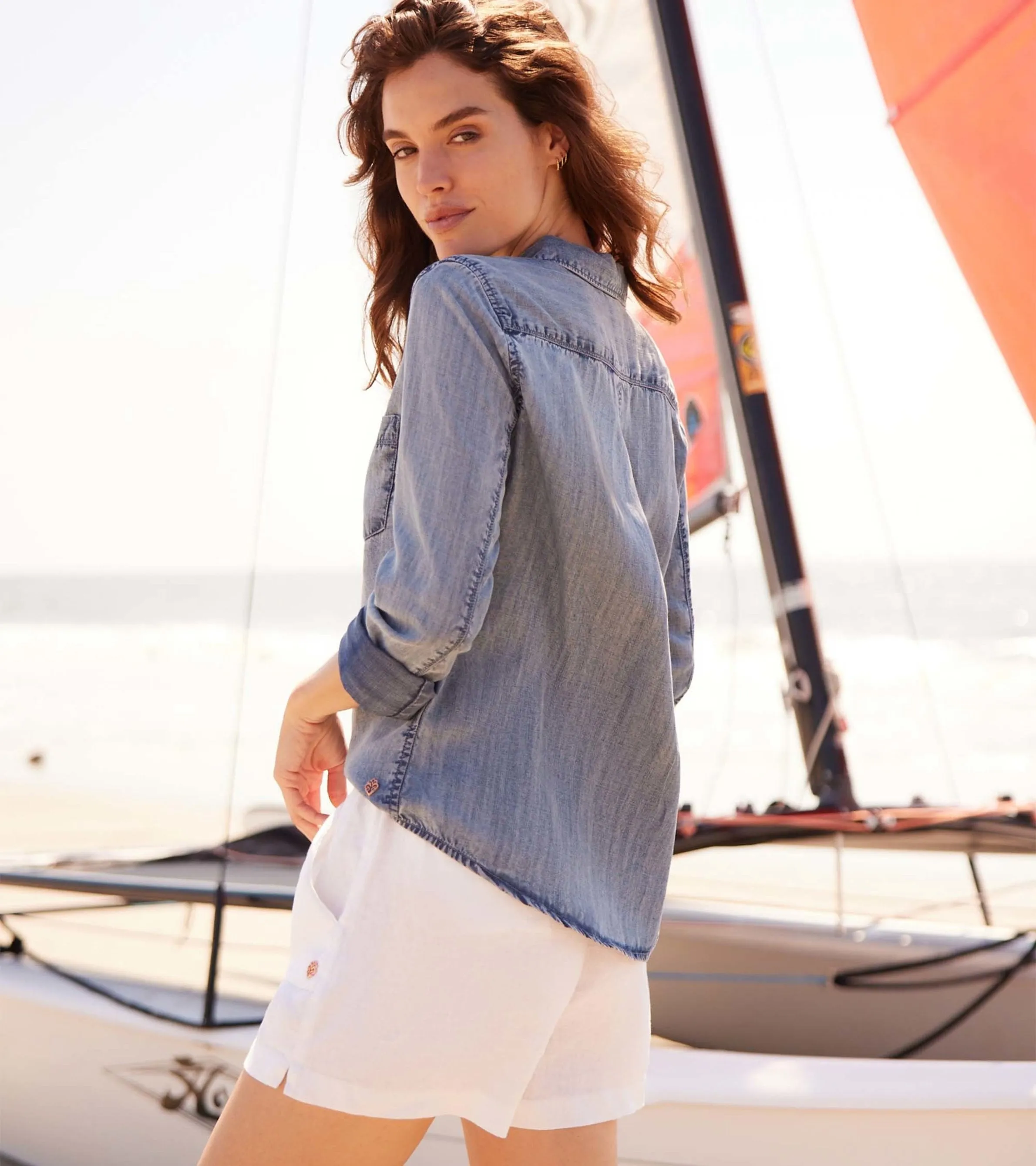 Cindy Blouse - Blue Acid Rinse -Hatley