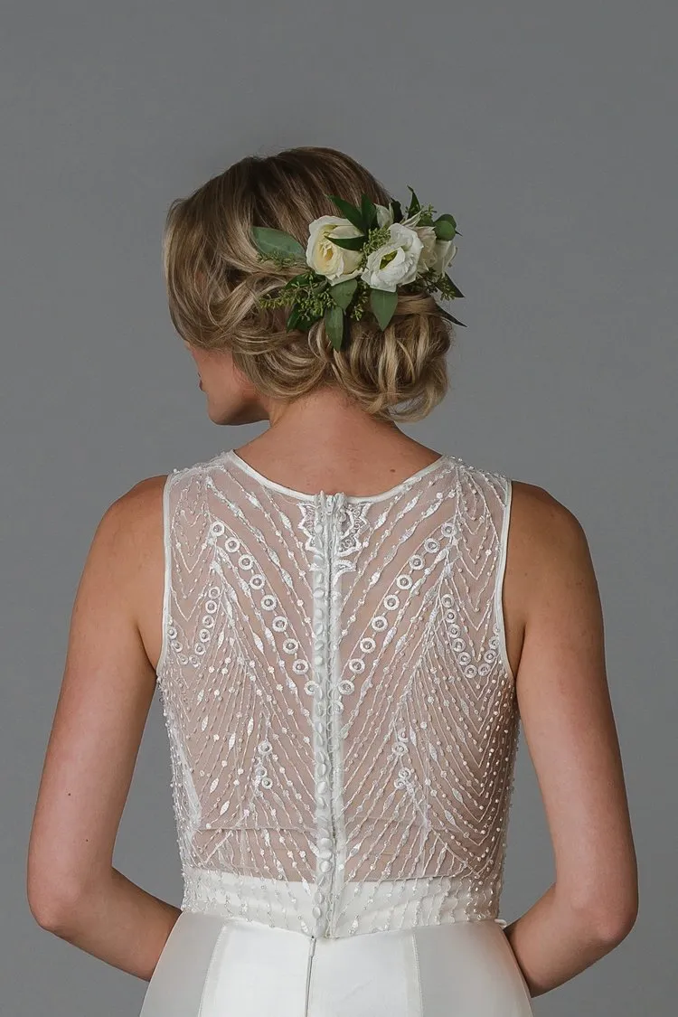 Clearance Price Lis Simon - SS201 Beaded Embellished Bodice  Stylish & Comfortable