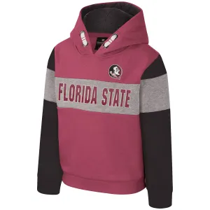 Colosseum Toddler Seminole Logo/Florida State Hood - Garnet/Black/Grey