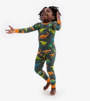 Colourblock Dino Pajama Set -Hatley