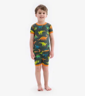 Colourblock Dino Short Pajama Set -Hatley
