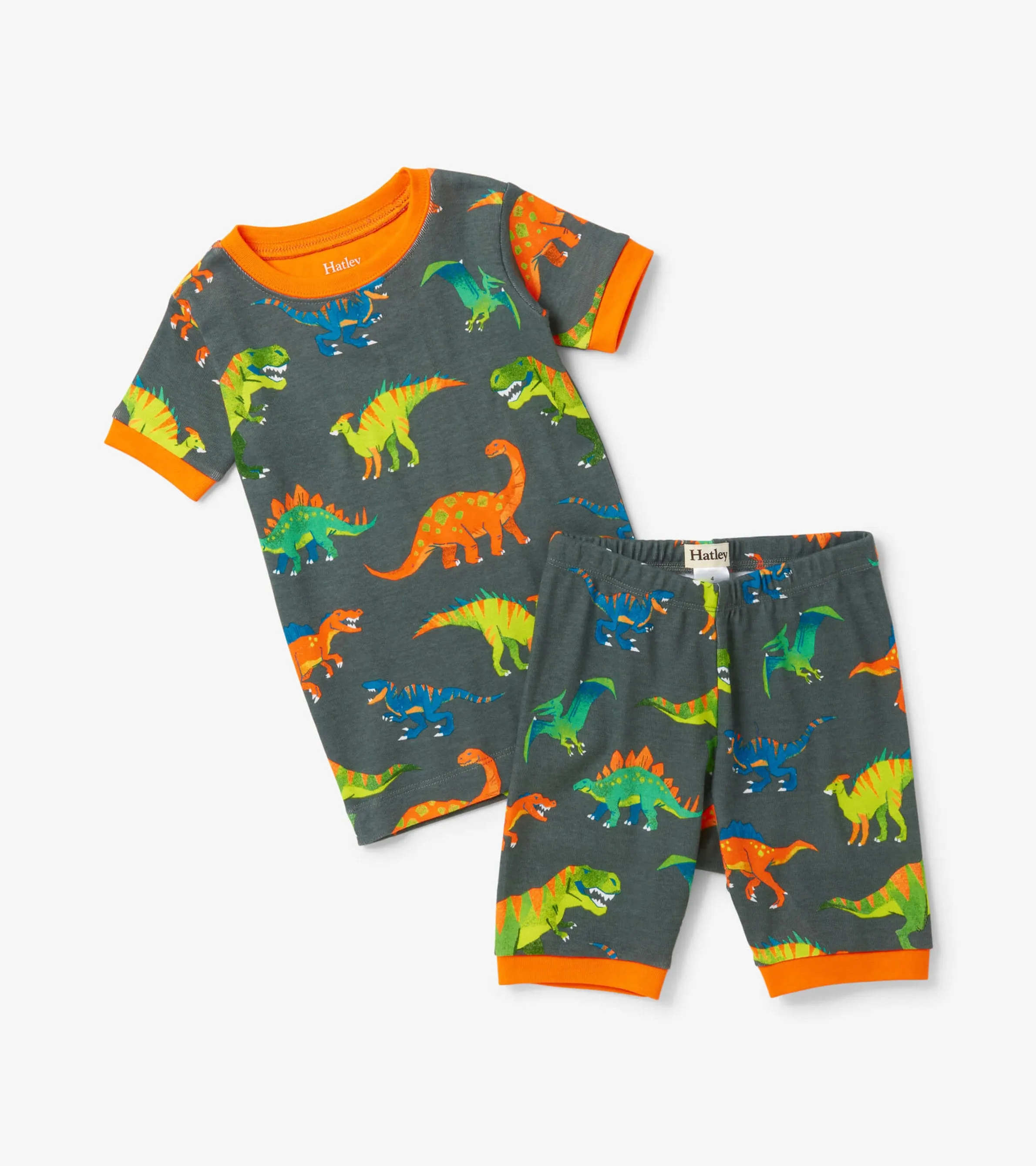 Colourblock Dino Short Pajama Set -Hatley