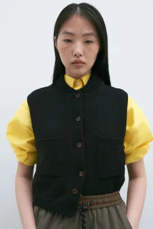 CORDERA - COTTON VEST - BLACK - PS25