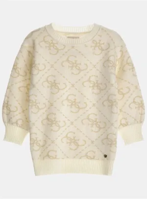 Cream Logo Long Sleeve Dress (2-7) Guess