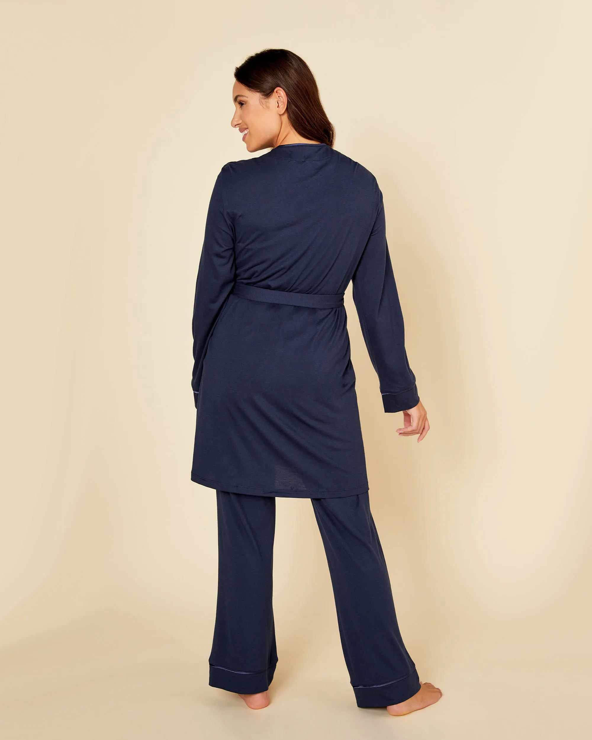 Curvy 3 Piece Pajama Set With Robe Cosabella