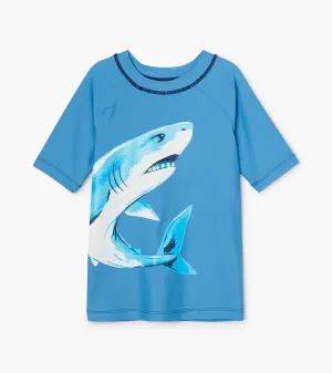 Deep Sea Shark Short Sleeve Rashguard -Hatley