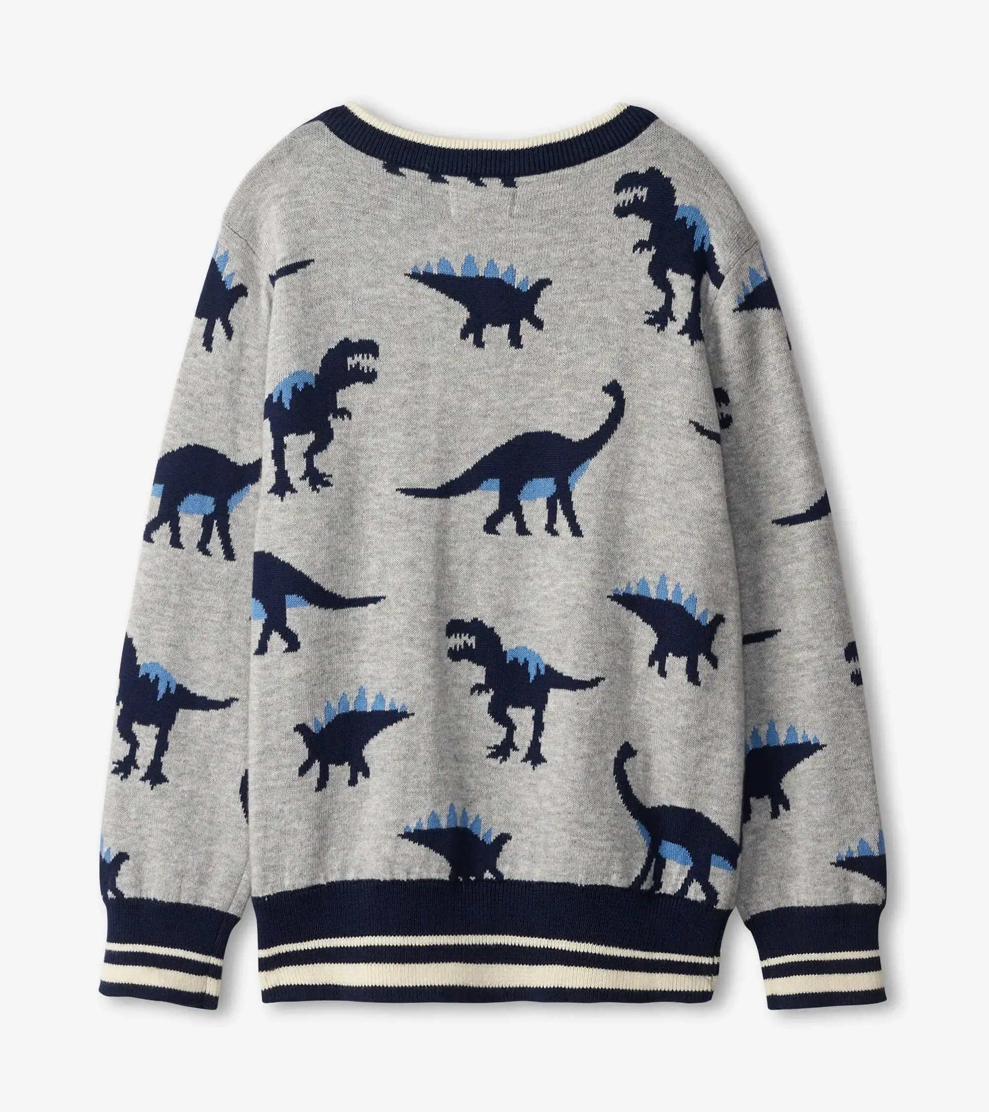 Dino Herd V-Neck Sweater | Hatley