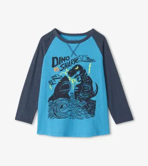 Dino vs Shark Raglan Tee | Hatley