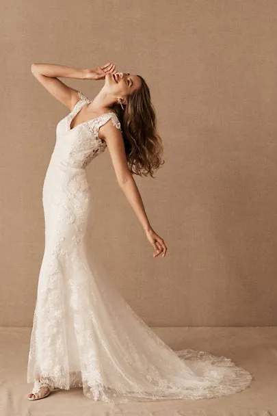 Doorbuster BHLDN Whispers & Echoes Milano Gown - Ivory Lined  Limited Stock!