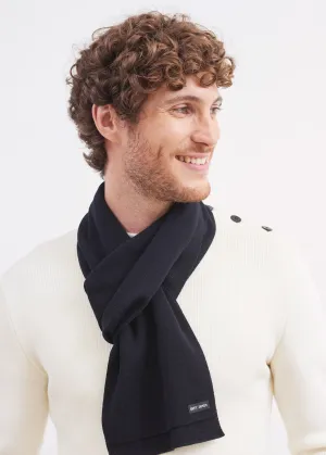 Echarpe unie Duguay - en laine mlange (NAVY)