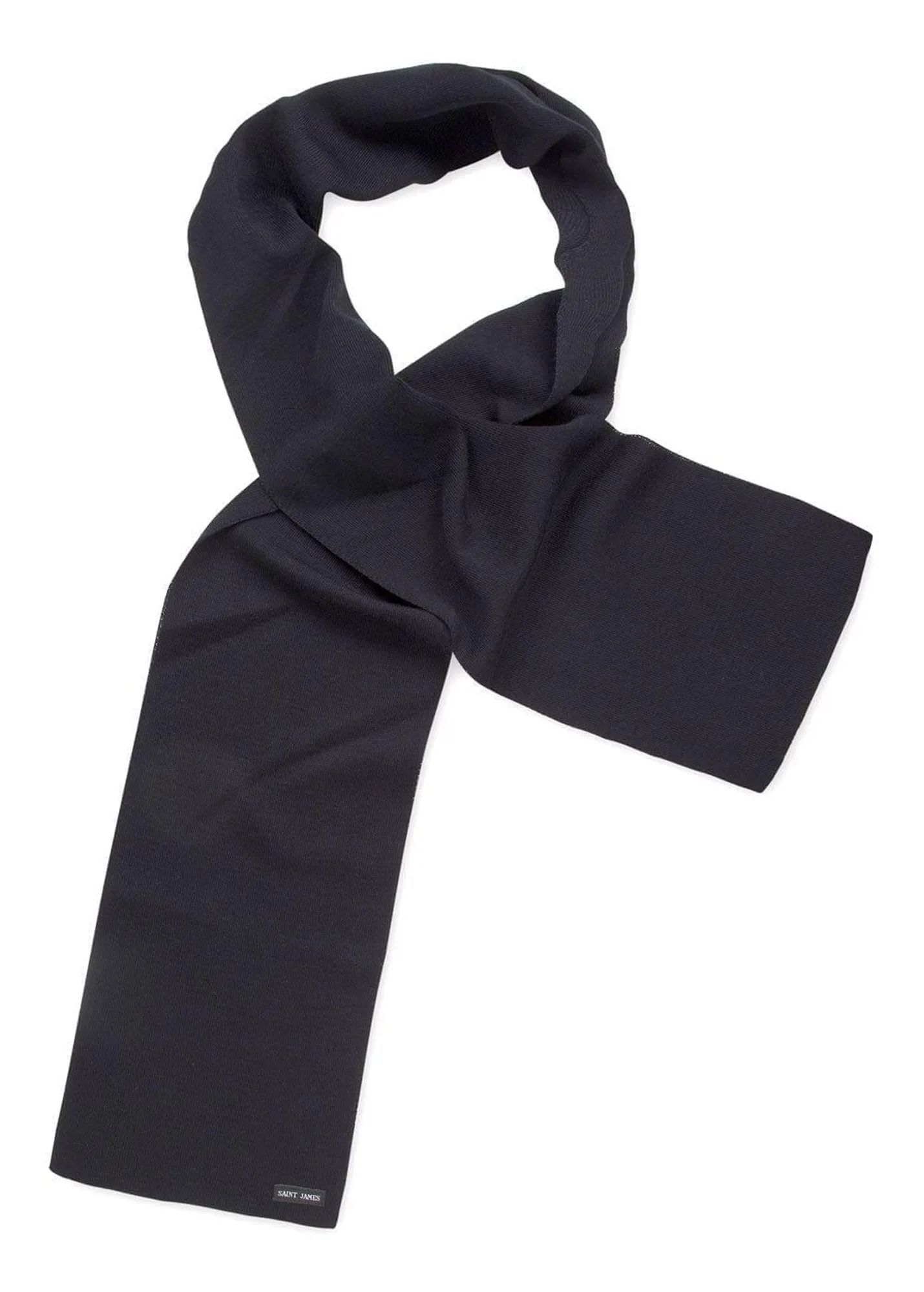 Echarpe unie Duguay - en laine mlange (NAVY)